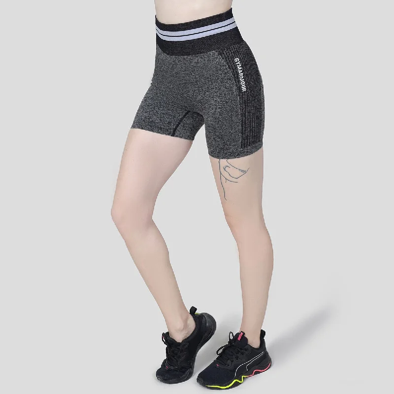 Workout Seamless Shorts (Black Shade)