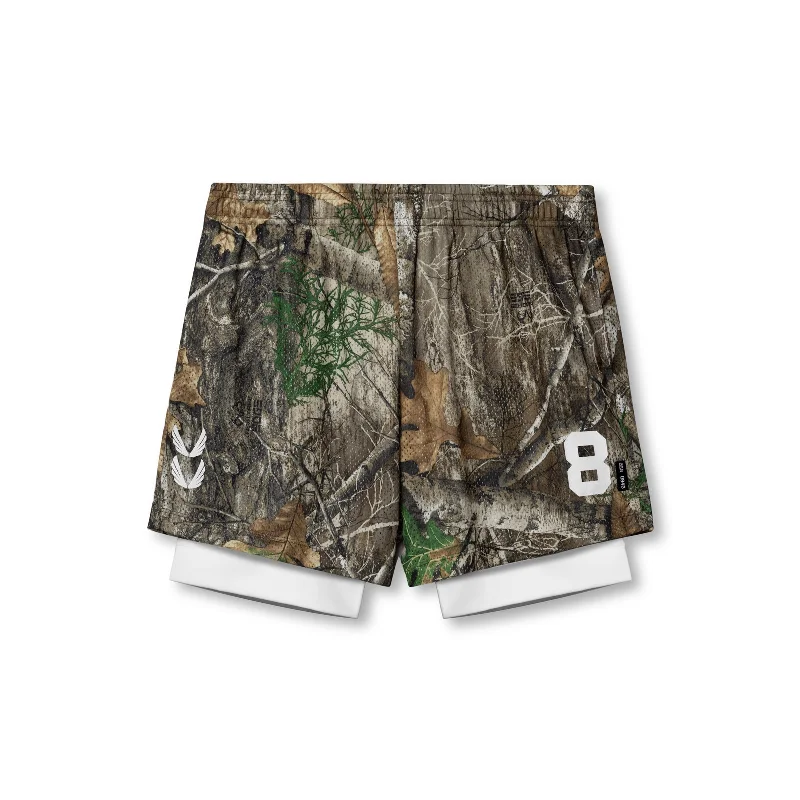 0848. SilverPlus™ Mesh 5" Liner Short - Realtree® Camo/White