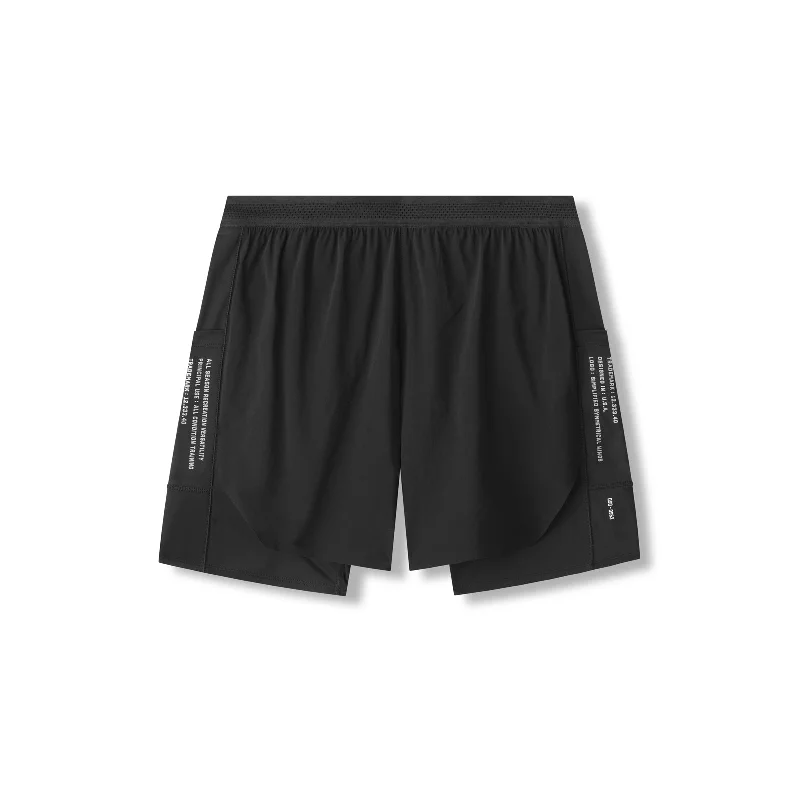 0953. Aerotex™ Hybrid Liner Short -  Black/Black