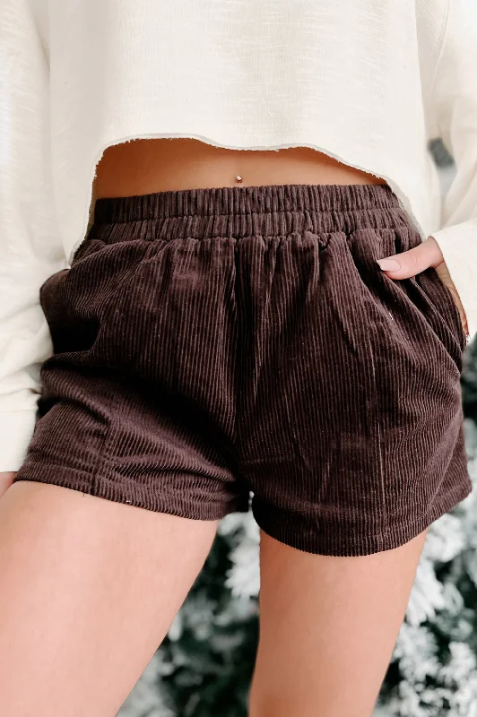 Acceptable Compromise Corduroy Shorts (Dark Chocolate)