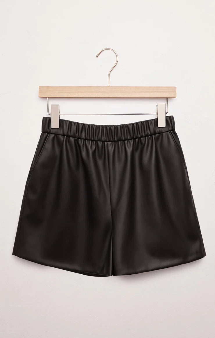 (Z Supply) The Tia Leather Shorts