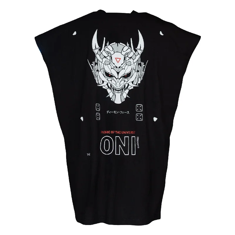 ONI Black Oversized Sleeveless T