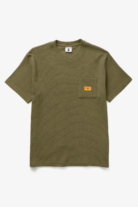 Service Works - Waffle Pocket Tee - Olive