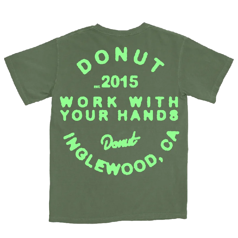 WORK WITH YOUR HANDS TEE - OLIVE