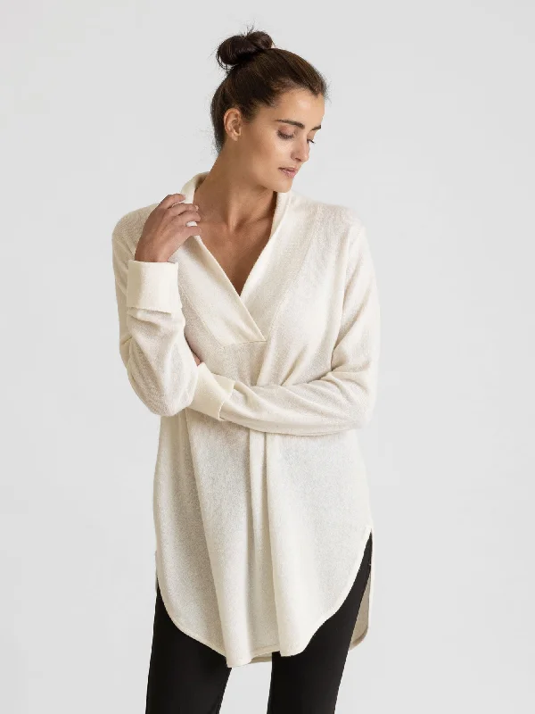 Cashmere sweater “Ida" - white