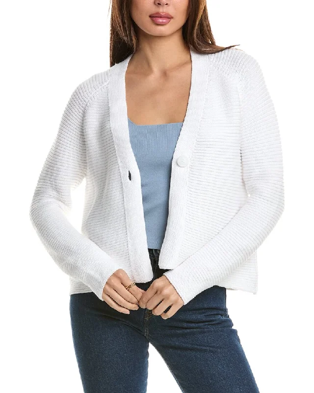 Forte Cashmere Garter Button Cardigan