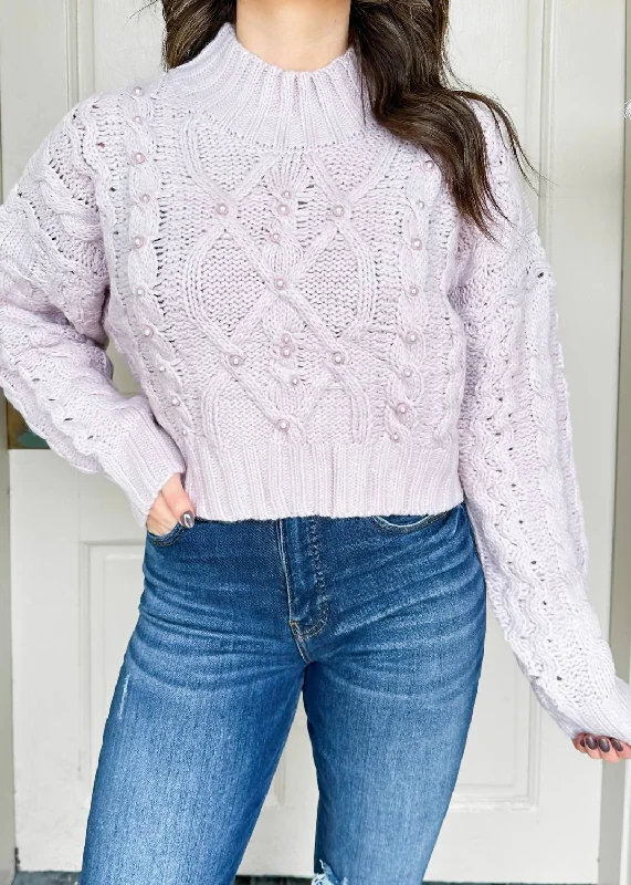 Pearl Sweater In Lavender