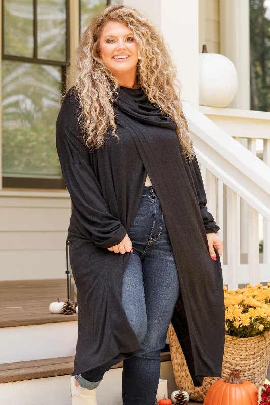 Wrapped In You Cardigan, Black