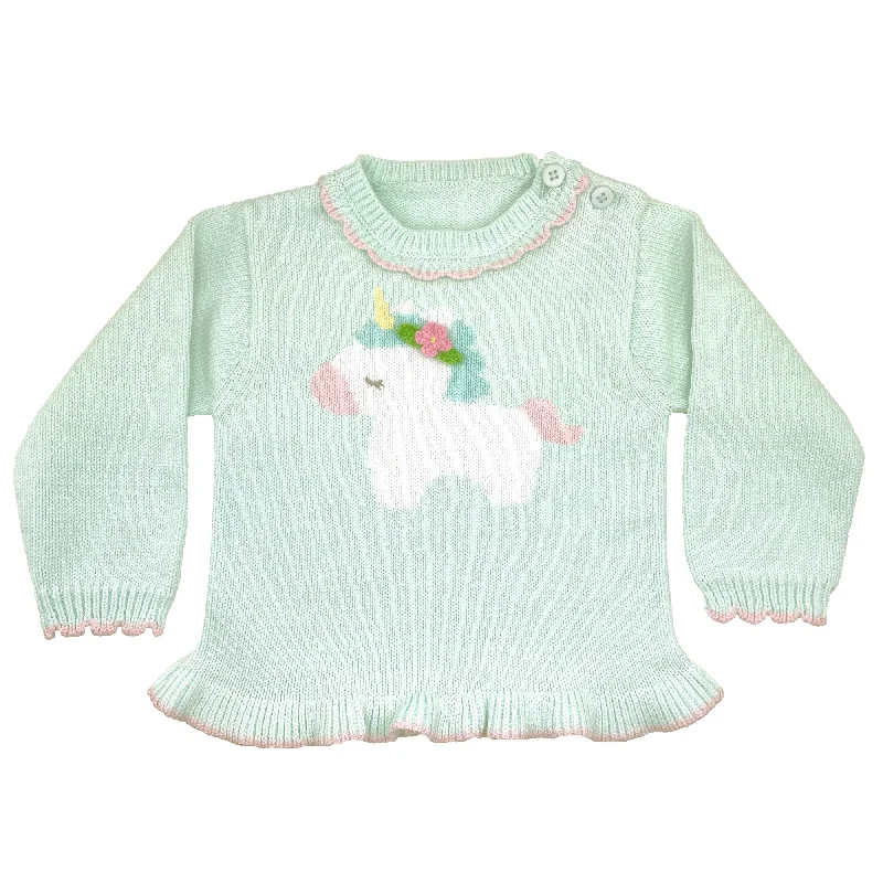 Girls Unicorn Sweater