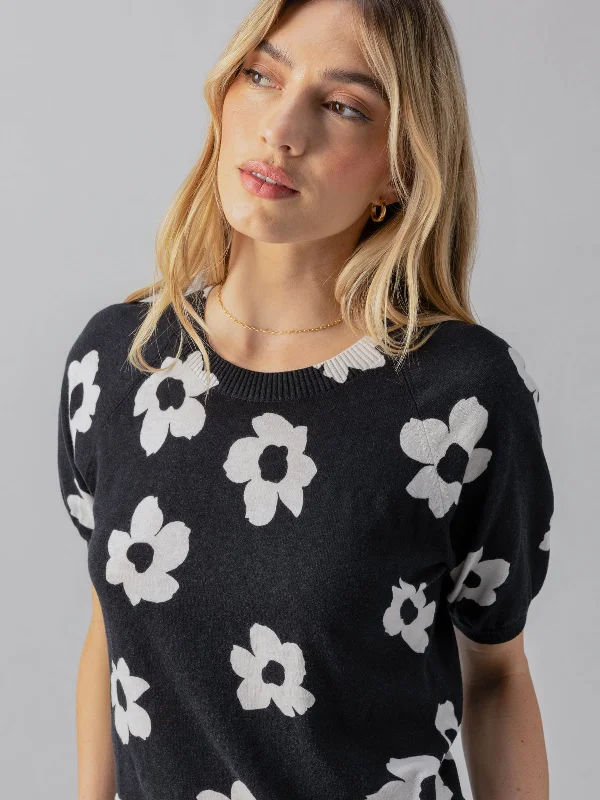 Sunny Days Sweater Flower Pop