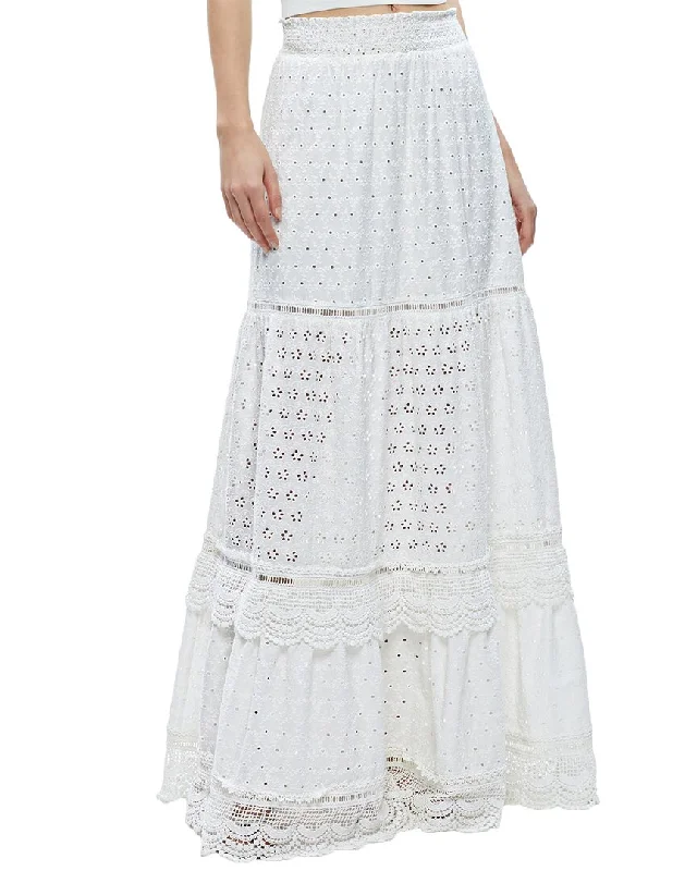 alice + olivia Reise Paneled Maxi Skirt