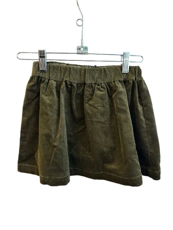 skirt corduroy gathered - olive