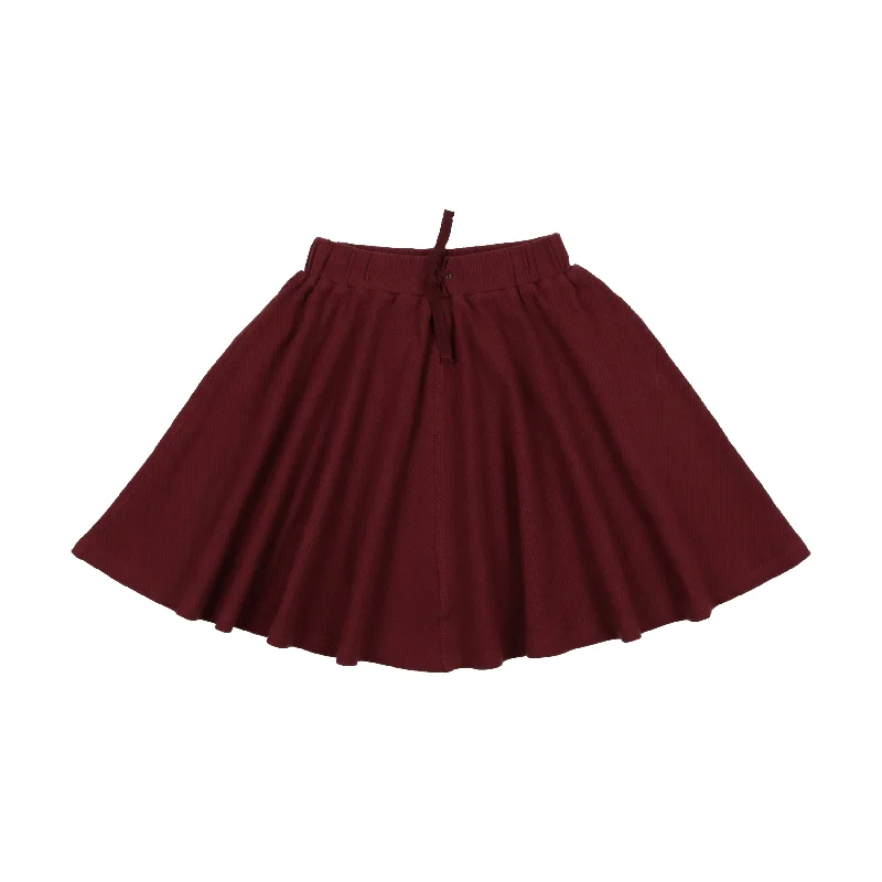 skirt - burgundy