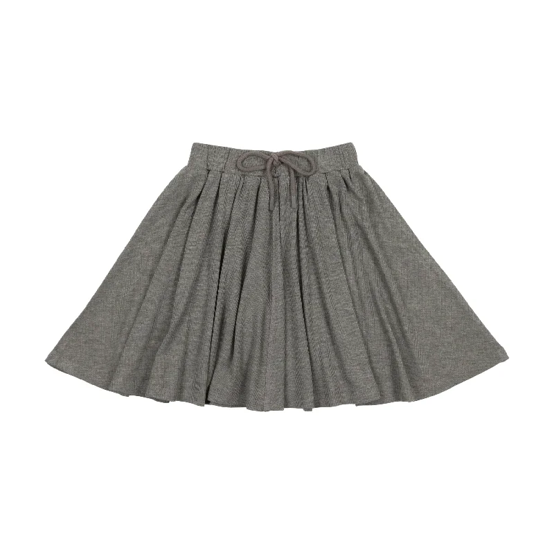 skirt - light heather grey