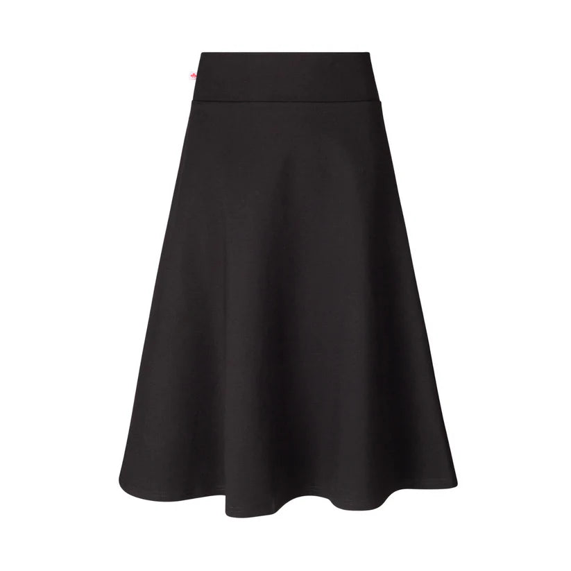 skirt ponte 25 inch - black