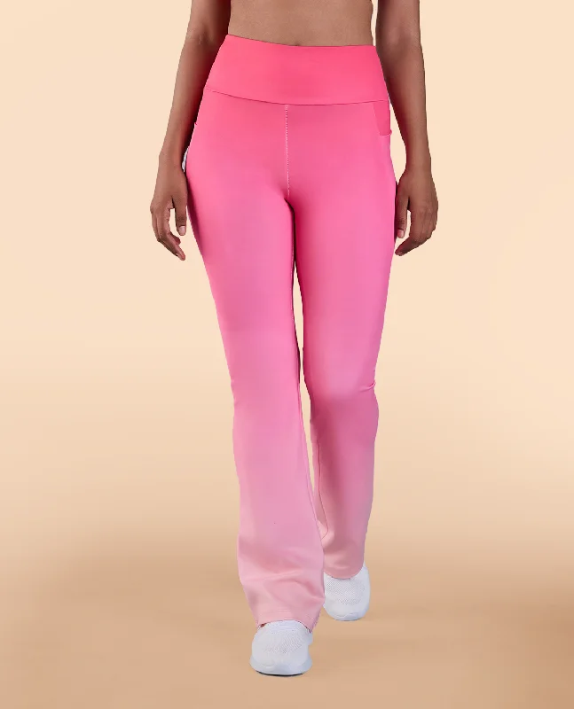 High-Rise Ombre Flare Pants in Second SKN