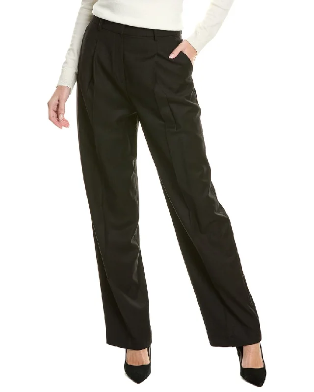 Theory Pleated Wool Trouser