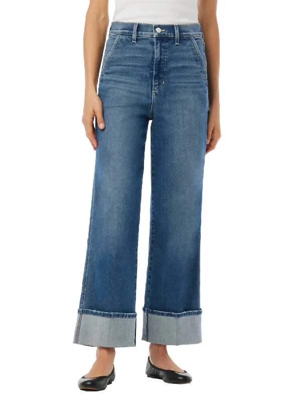 Trixie Wide Cuff Jeans In First Bite